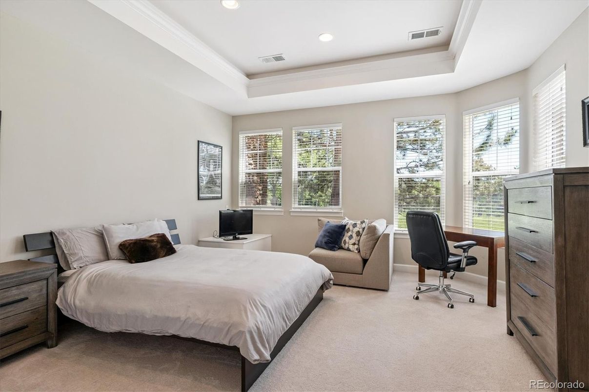 Bedroom, Home Office, Interior, Recessed Lighting
