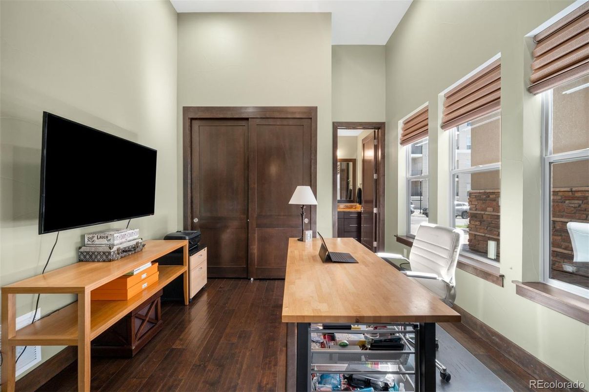 Home Office, Interior, Wood Texture Flooring