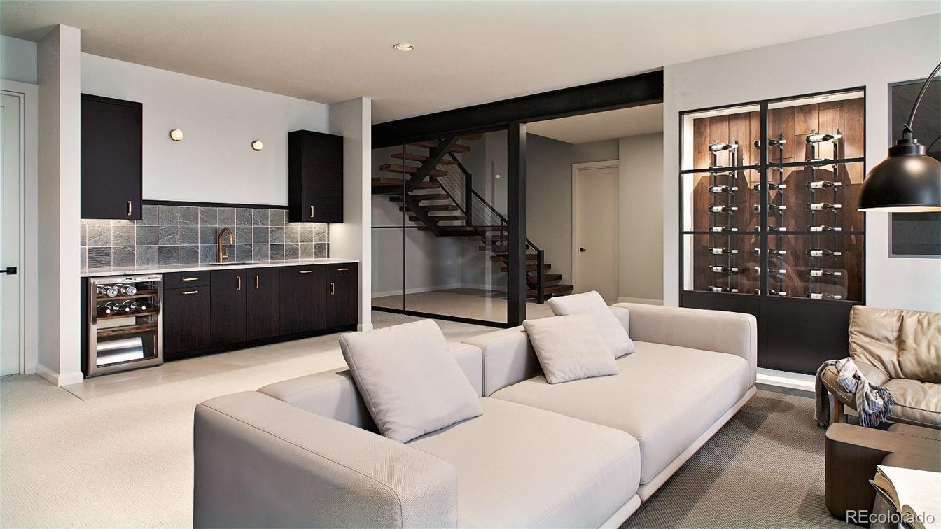 Interior, Living room, Recessed Lighting
