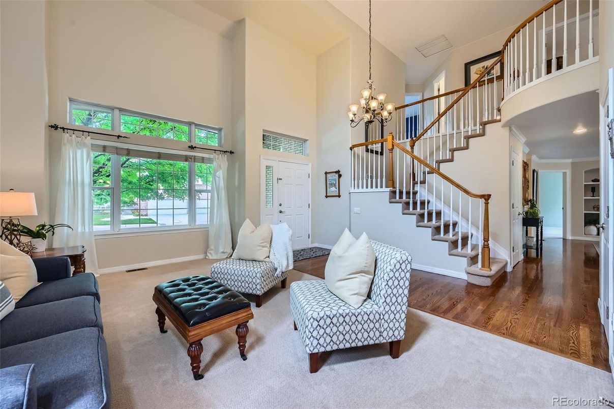 Chandelier, Interior, Living room, Wood Texture Flooring