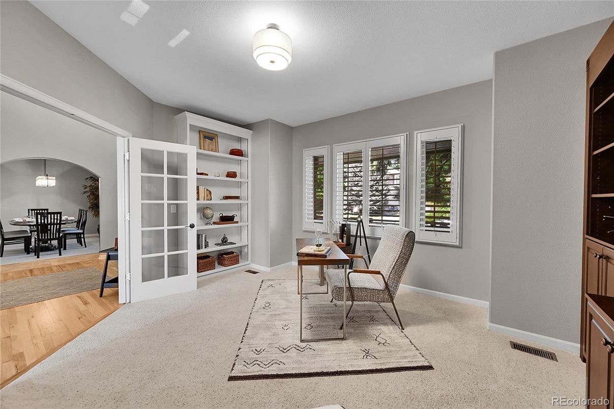 Home Office, Interior, Wood Texture Flooring