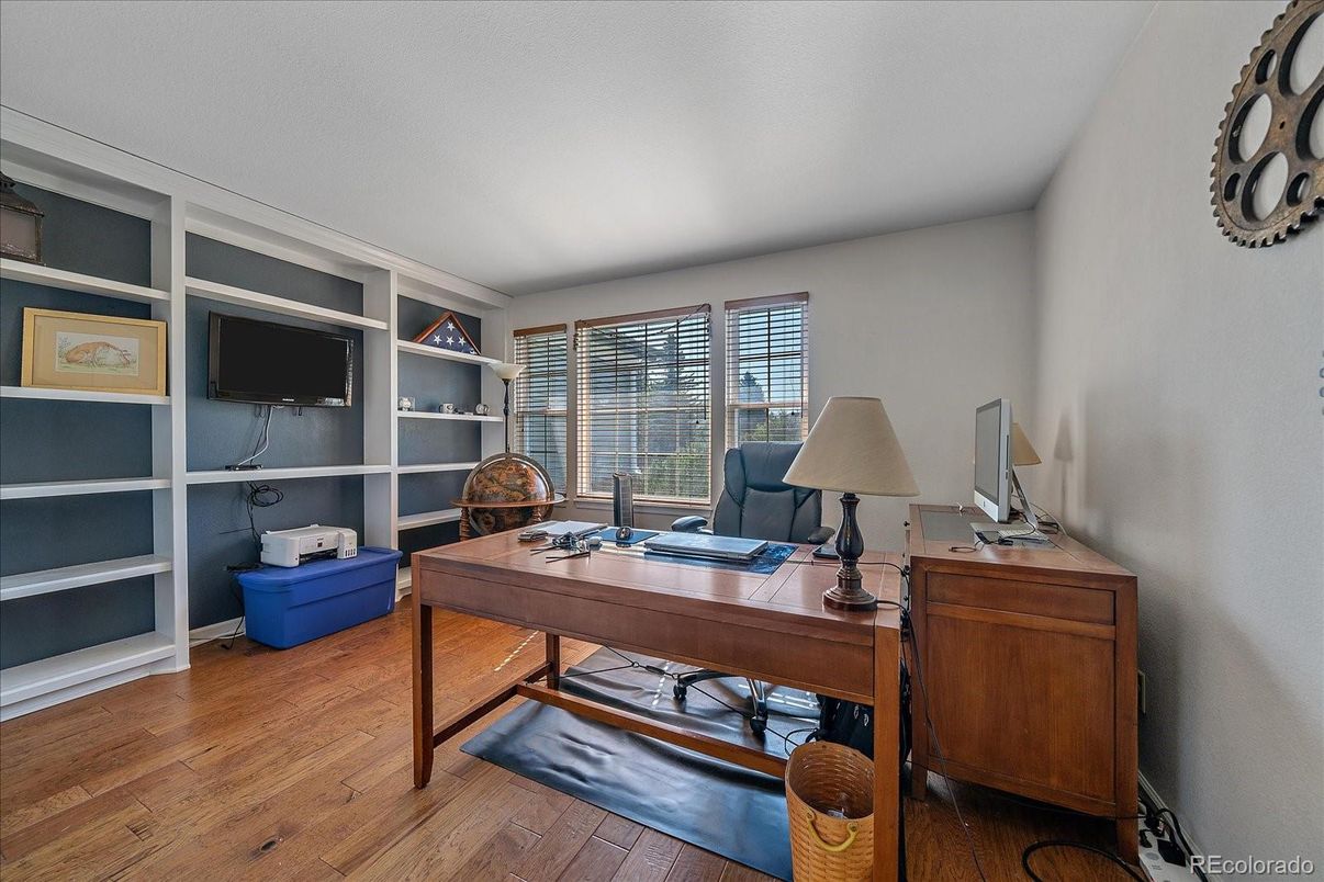 Home Office, Interior, Wood Texture Flooring