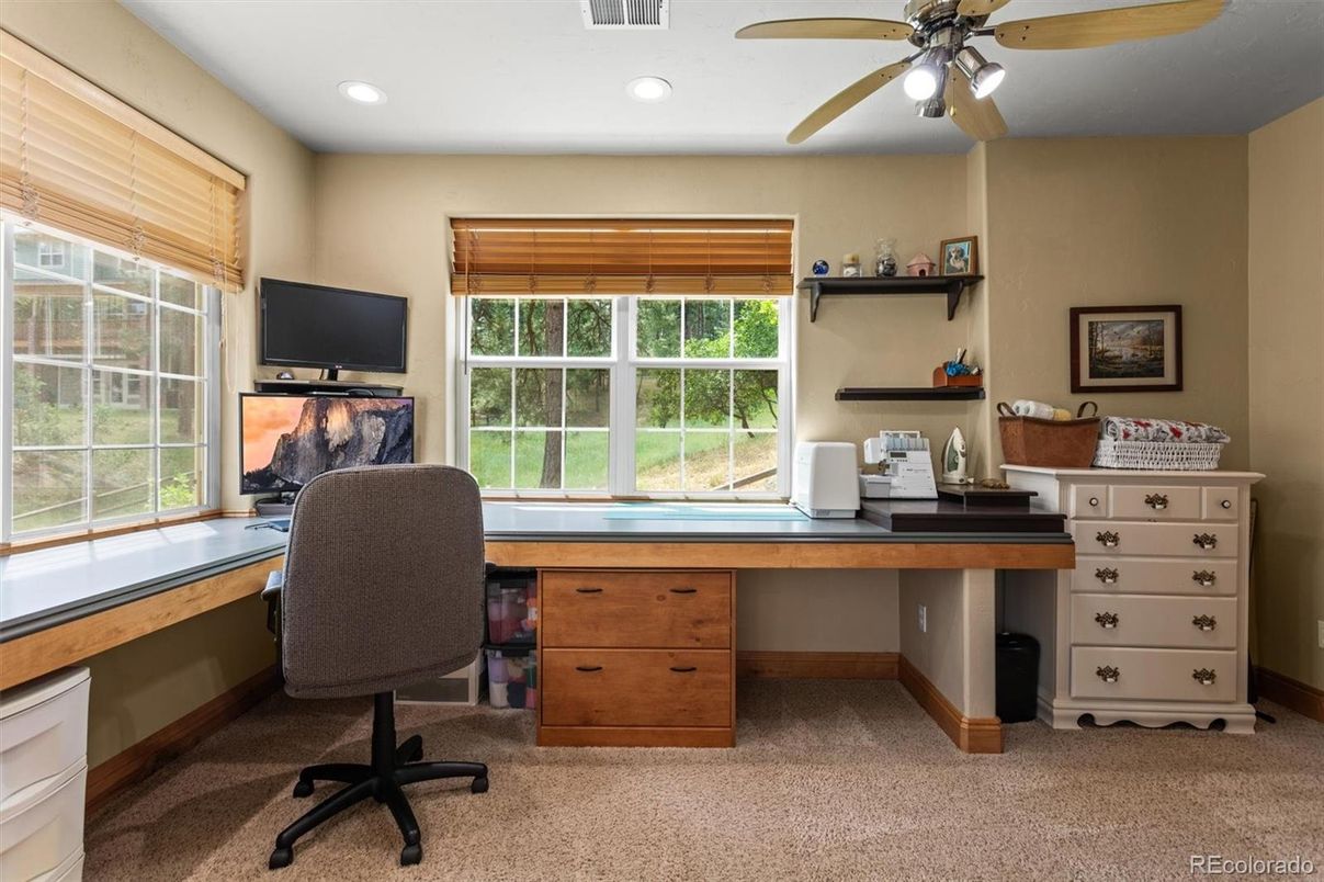 Home Office, Interior, Recessed Lighting