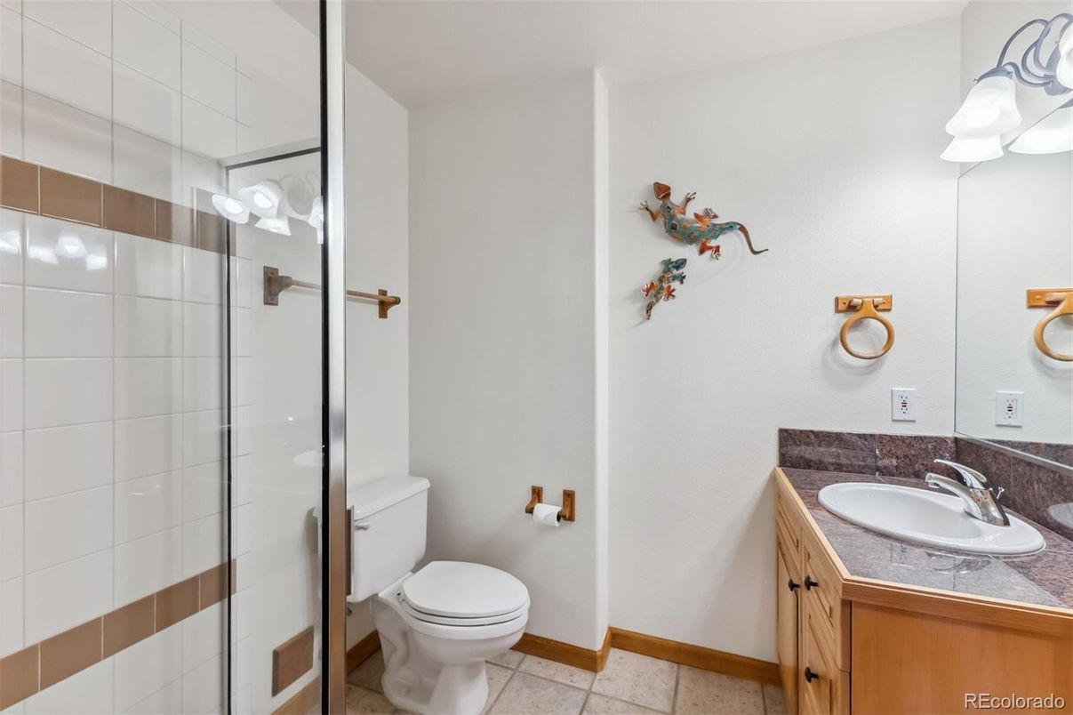 Bathroom, Glass Shower, Interior, Tile Countertops