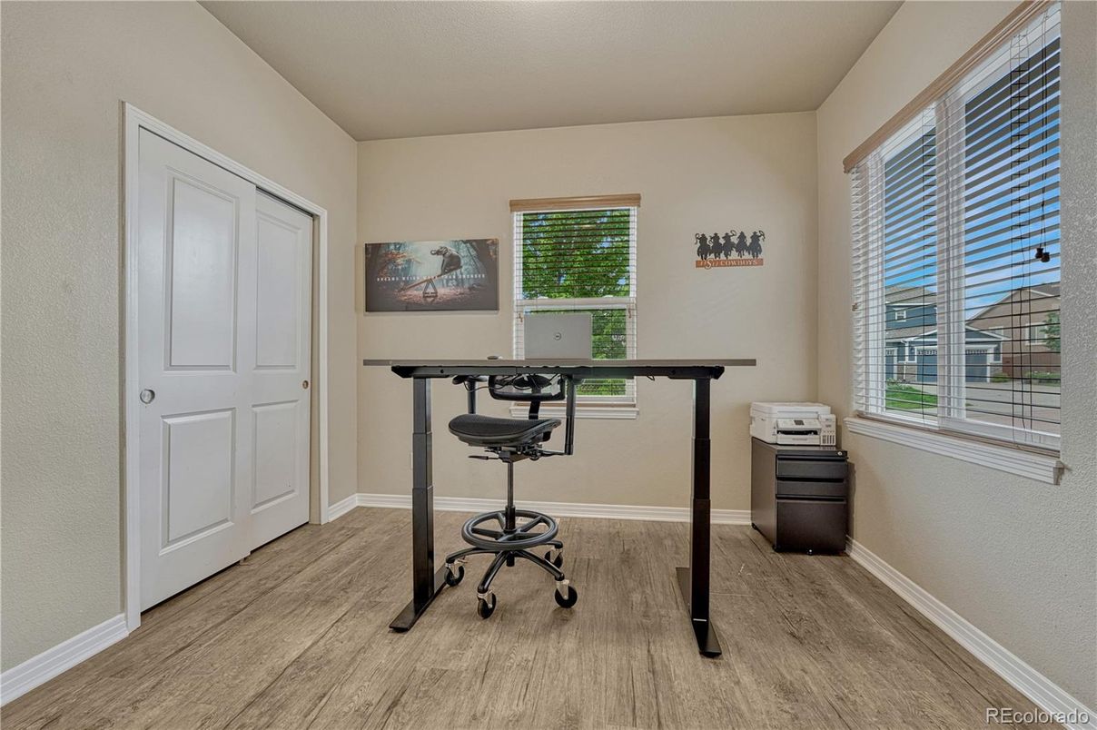 Home Office, Interior, Wood Texture Flooring