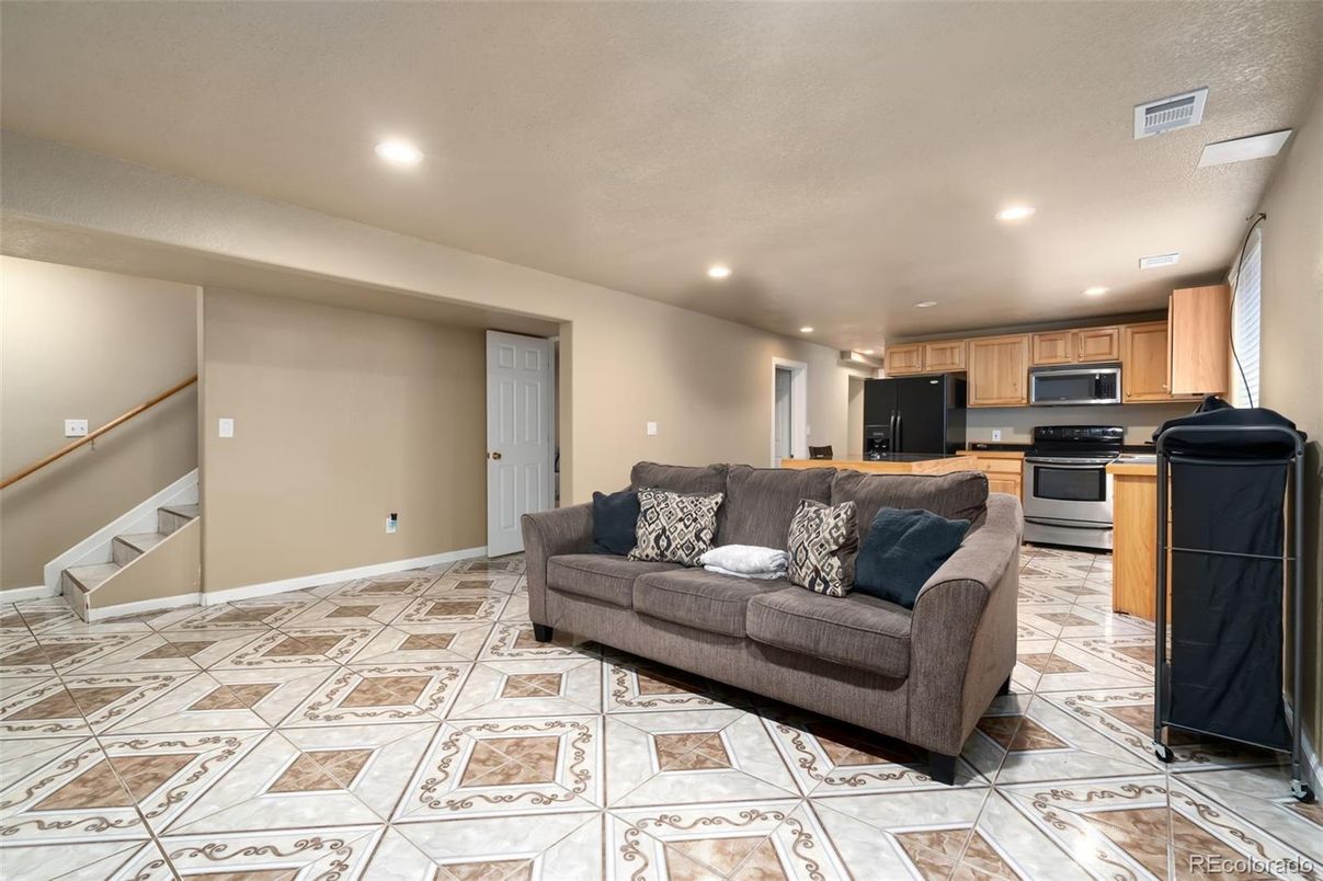 Interior, Kitchen, Living room, Recessed Lighting