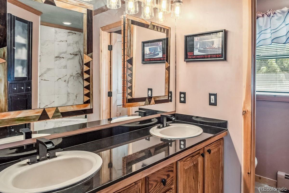 Bathroom, Dual Sink Vanities, Interior, Marble Walls