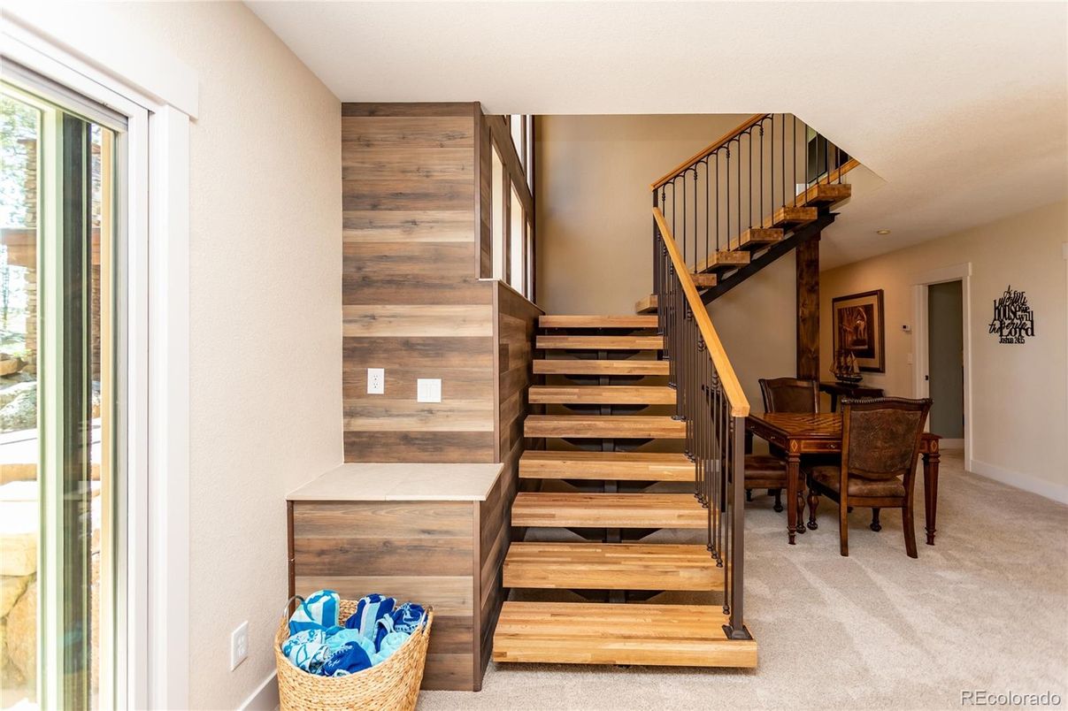 Dining room, Interior, Wooden Walls