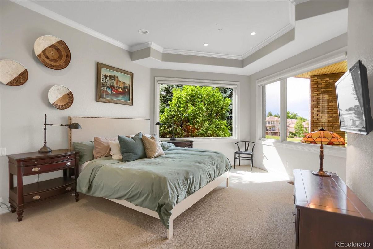 Bedroom, Interior, Recessed Lighting