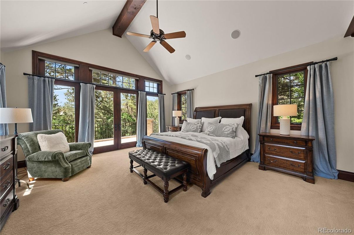 Bedroom, Interior, Wooden Beams