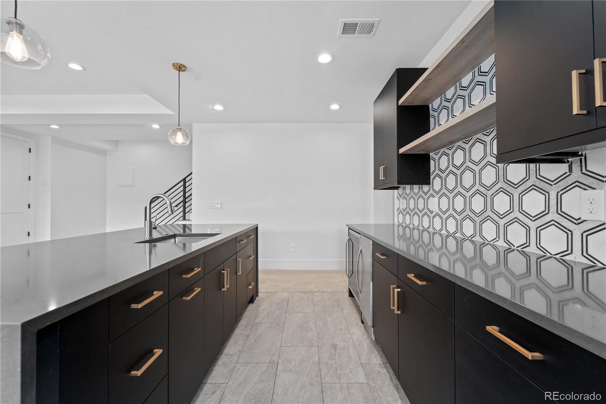 Interior, Kitchen, Pendant Lights, Recessed Lighting