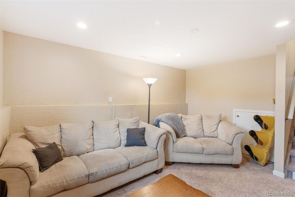 Interior, Living room, Recessed Lighting