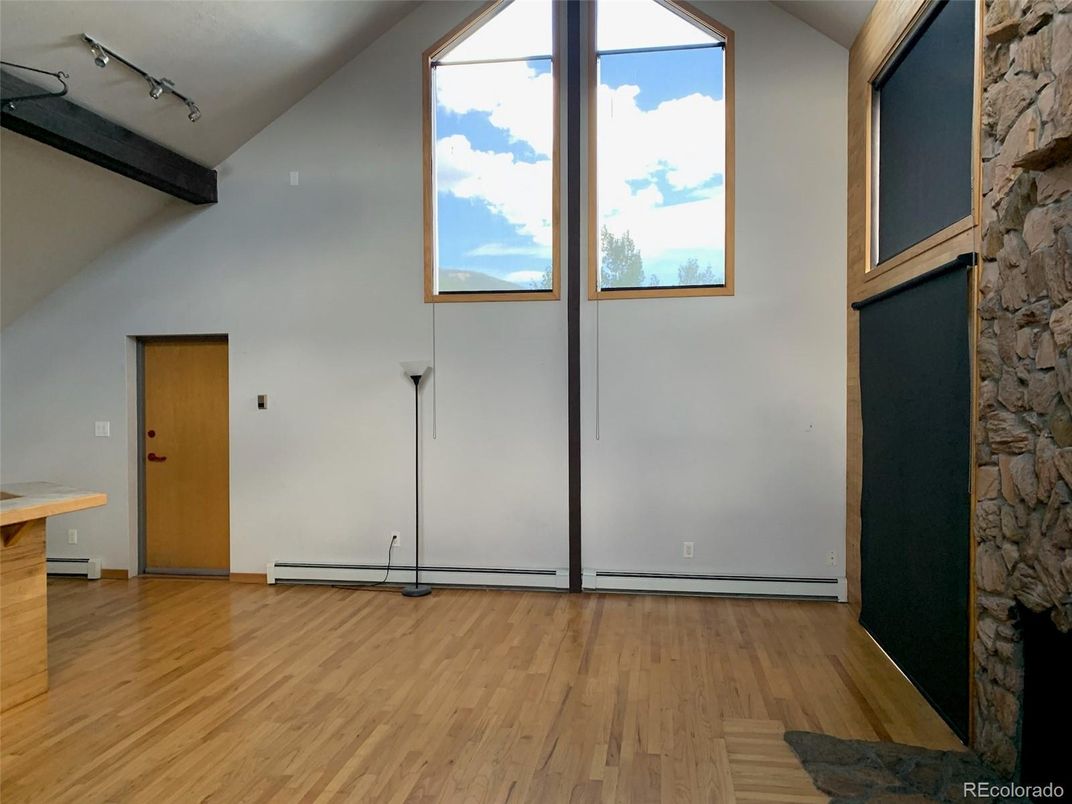 Empty room, Fireplace, Interior, Wood Texture Flooring