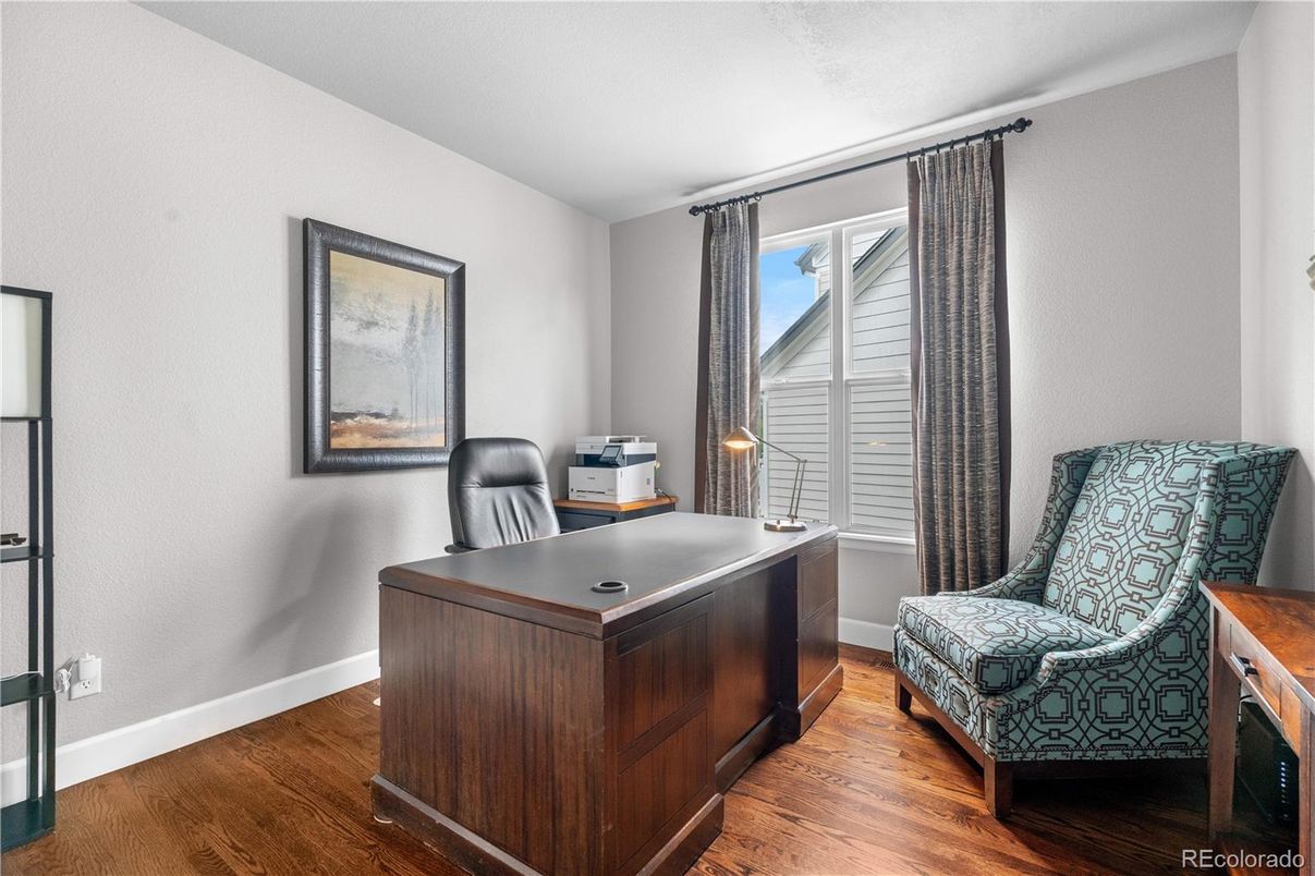 Home Office, Interior, Wood Texture Flooring