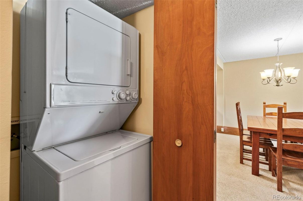Chandelier, Dining room, Interior, Utility Closets, Washer