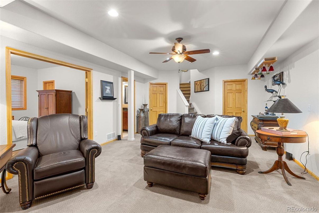 Interior, Living room, Recessed Lighting