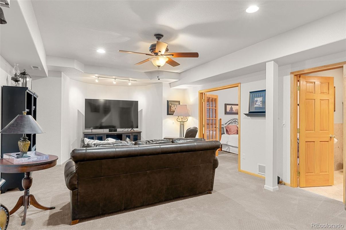 Interior, Living room, Recessed Lighting