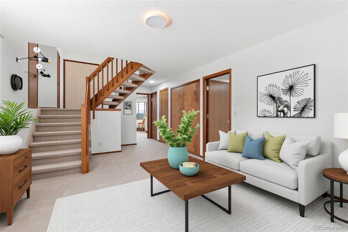 Interior, Living room, Recessed Lighting