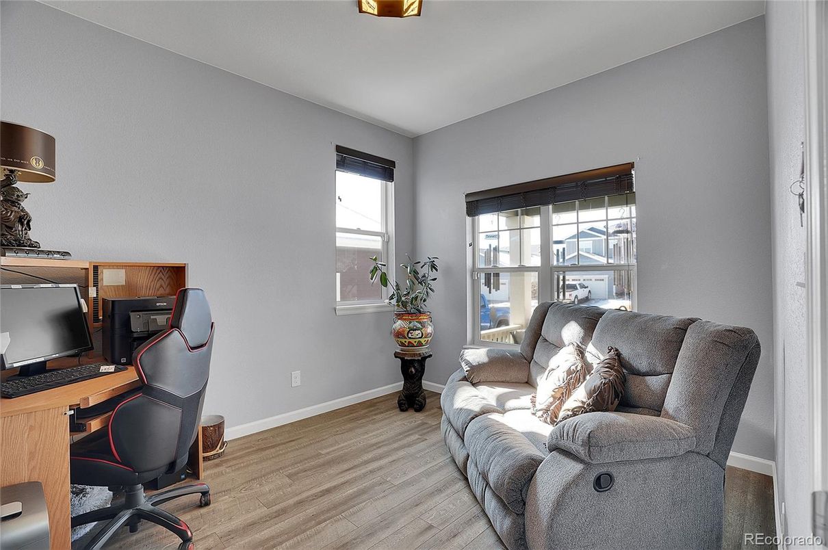 Home Office, Interior, Wood Texture Flooring