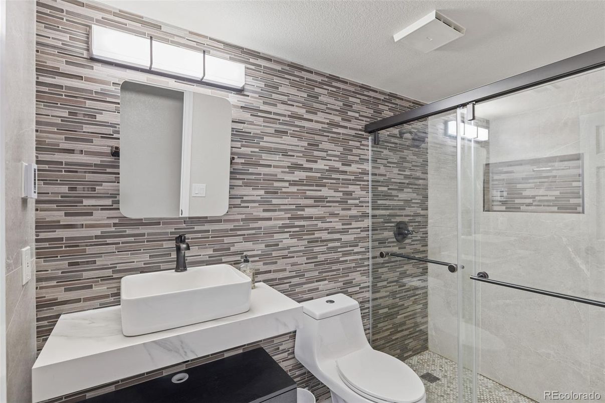 Bathroom, Glass Shower, Interior
