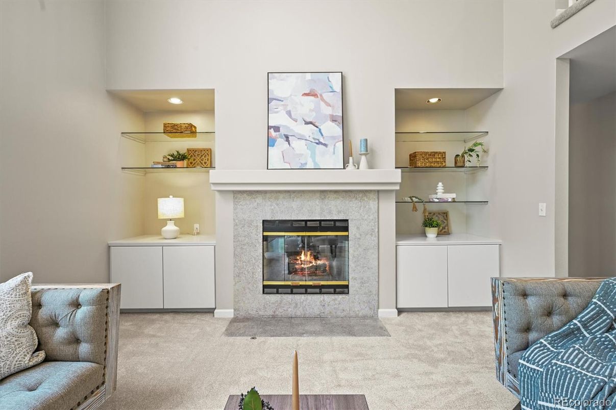 Fireplace, Interior, Recessed Lighting
