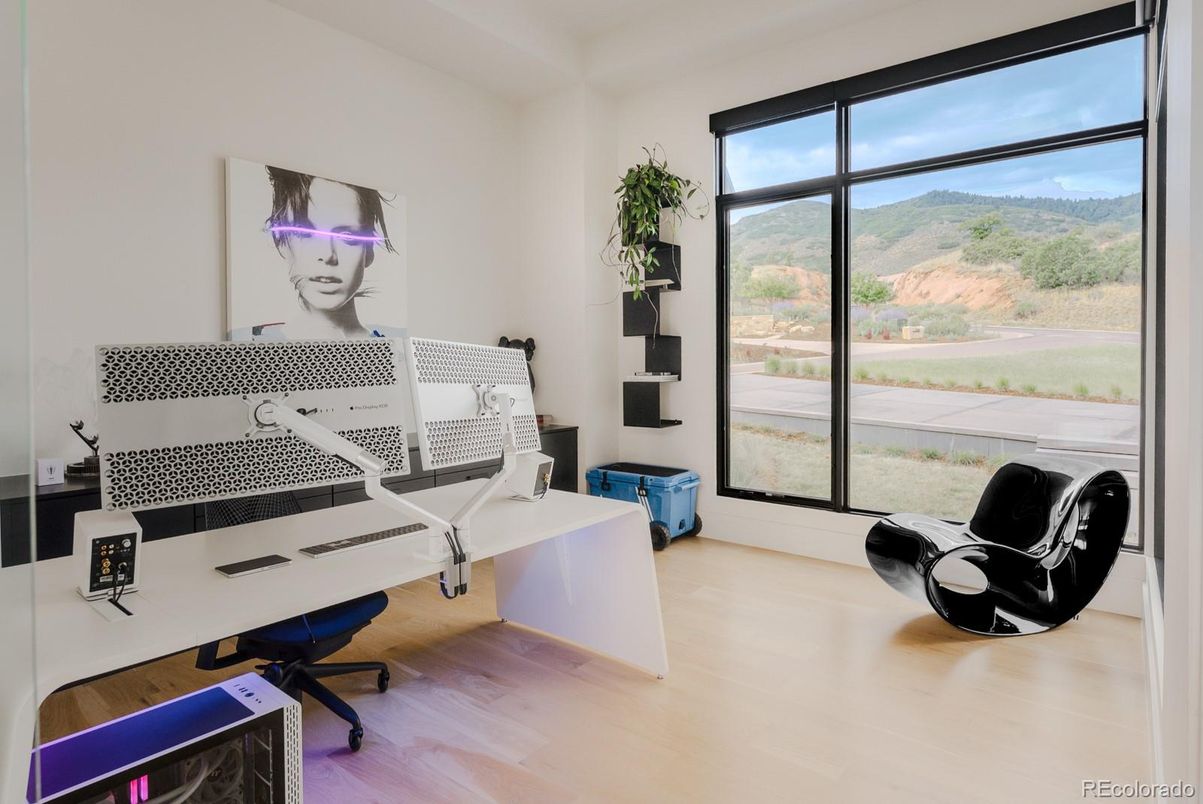 Home Office, Interior, Wood Texture Flooring