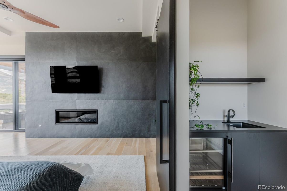 Fireplace, Interior, Wood Texture Flooring