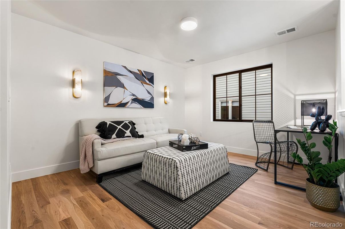 Home Office, Interior, Wood Texture Flooring
