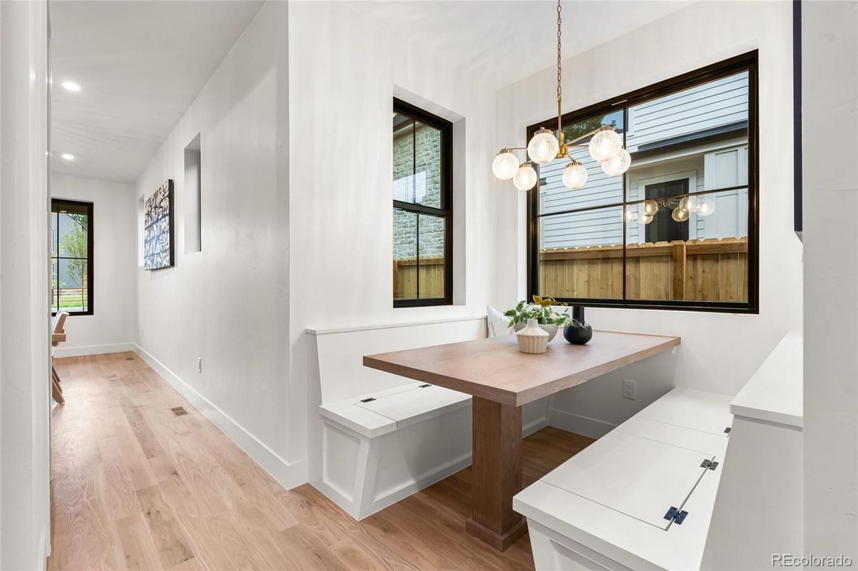 Interior, Pendant Lights, Recessed Lighting, Wood Texture Flooring