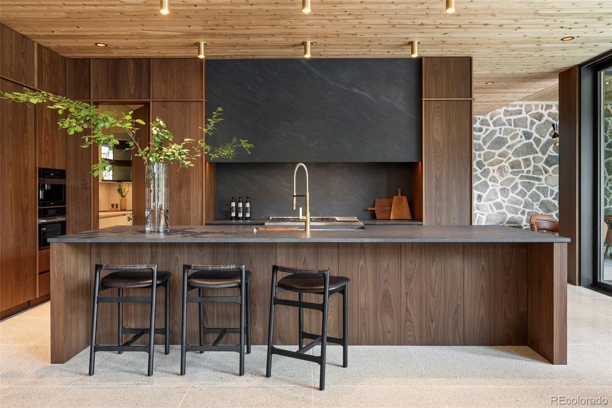 Interior, Kitchen, Recessed Lighting, Wooden Ceilings