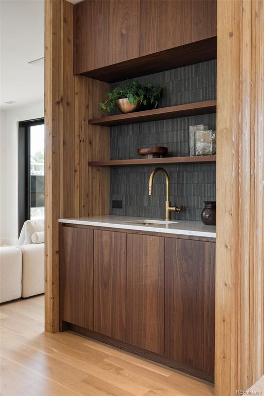 Interior, Kitchen, Wood Texture Flooring