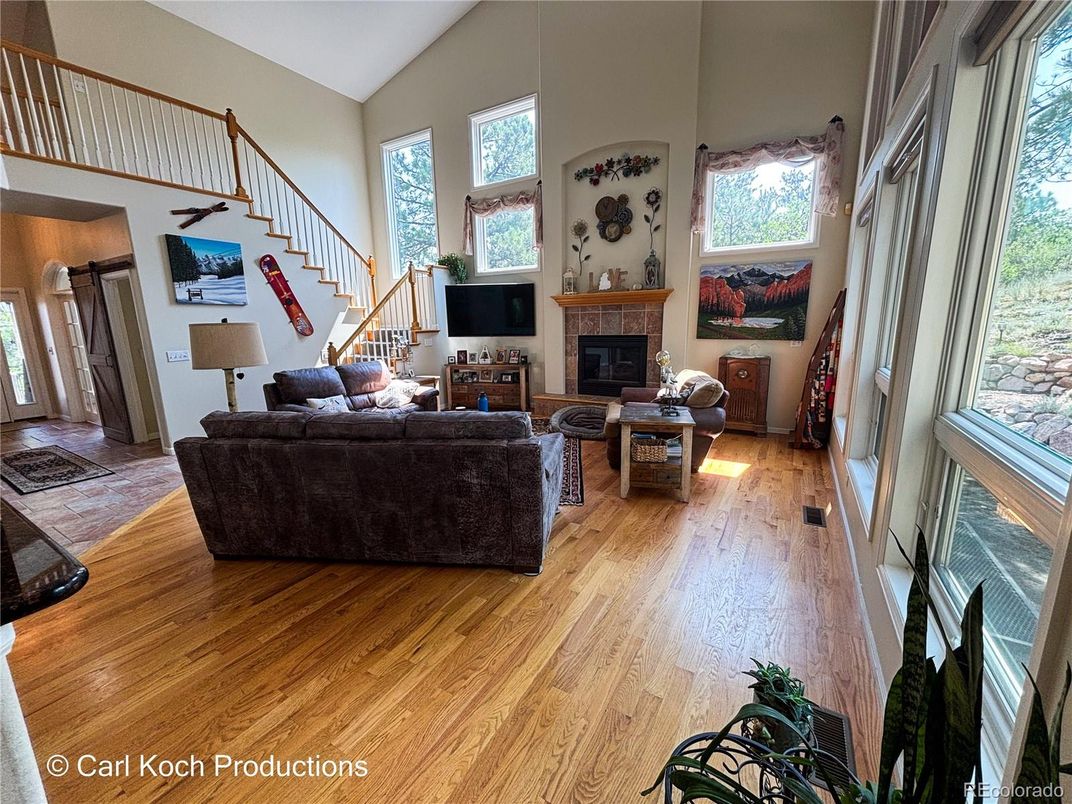 Fireplace, Interior, Living room, Wood Texture Flooring