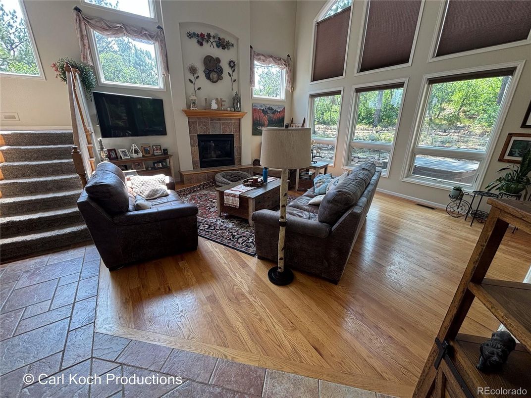 Fireplace, Interior, Living room, Wood Texture Flooring