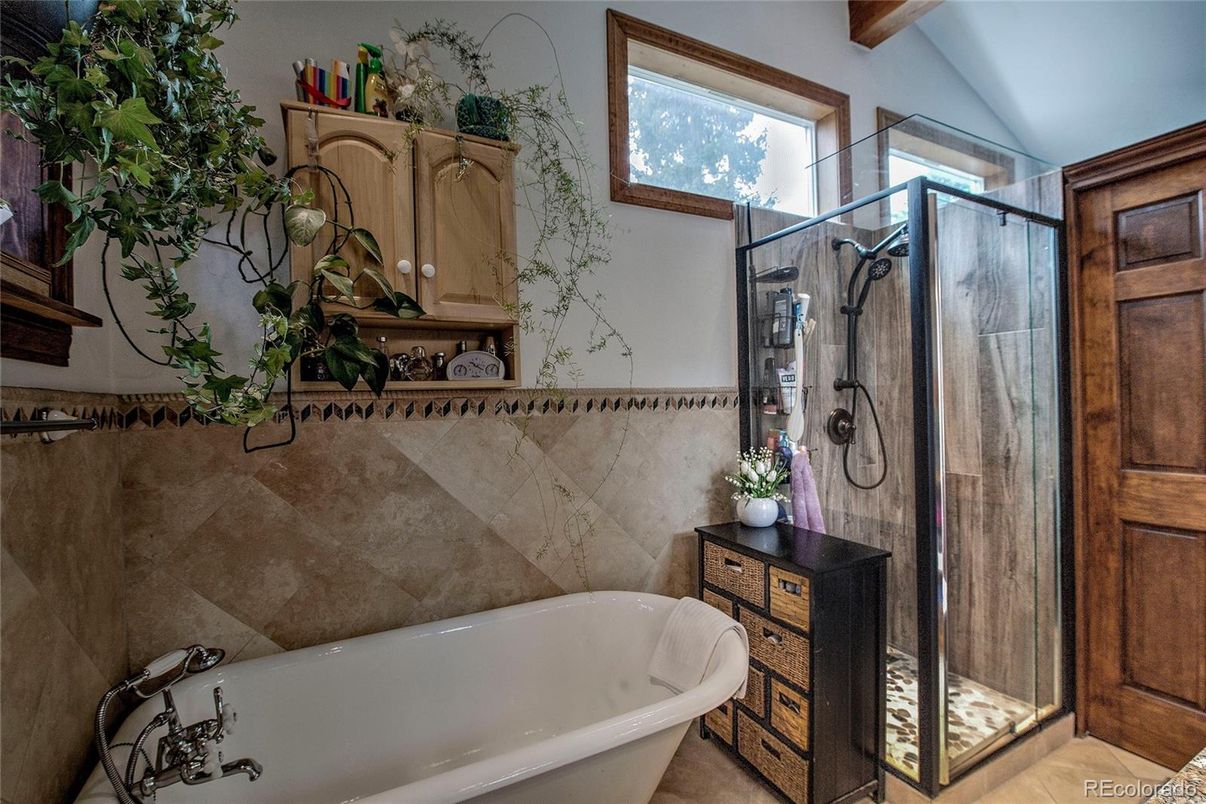 Bathroom, Free Standing Baths, Glass Shower, Interior