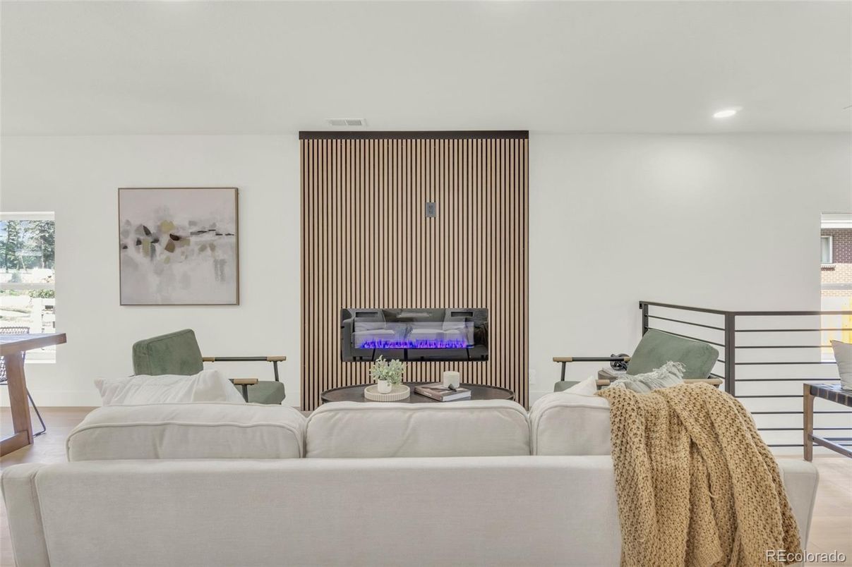Interior, Living room, Recessed Lighting