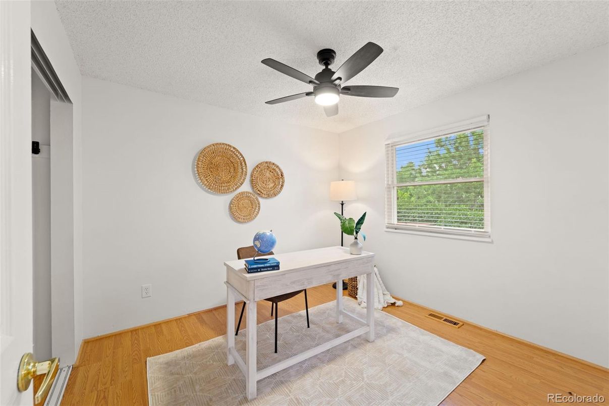 Home Office, Interior, Wood Texture Flooring