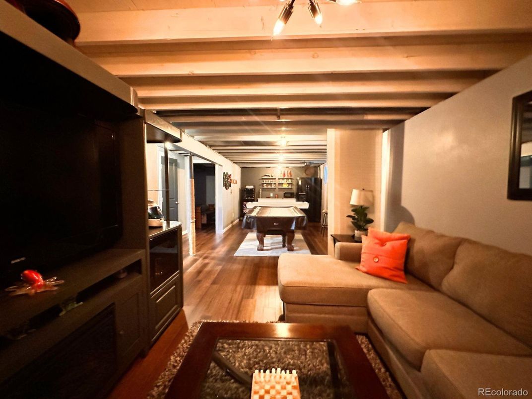 Billiard Table, Interior, Living room, Wood Texture Flooring