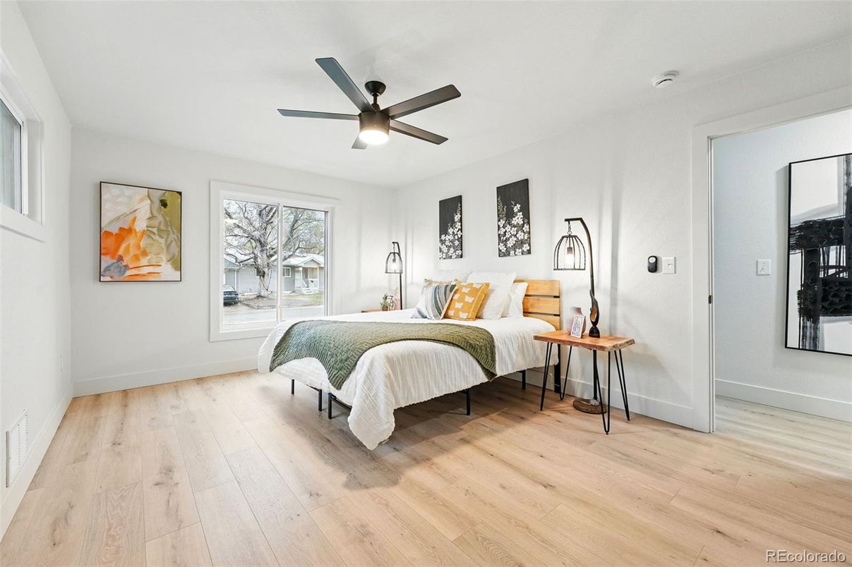 Bedroom, Interior, Wood Texture Flooring
