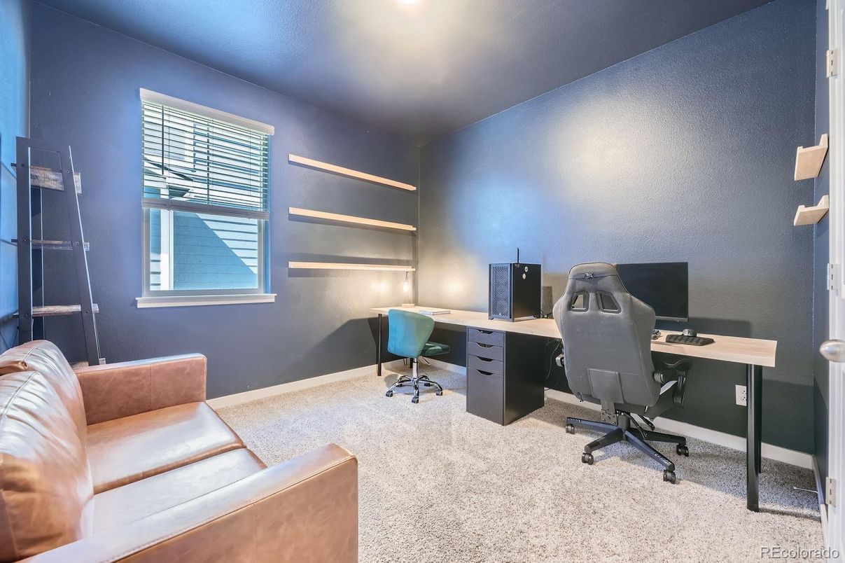Home Office, Interior, Recessed Lighting