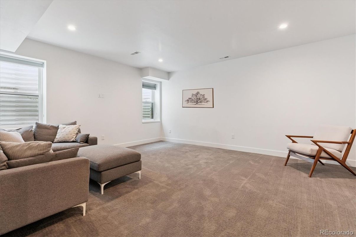 Interior, Living room, Recessed Lighting