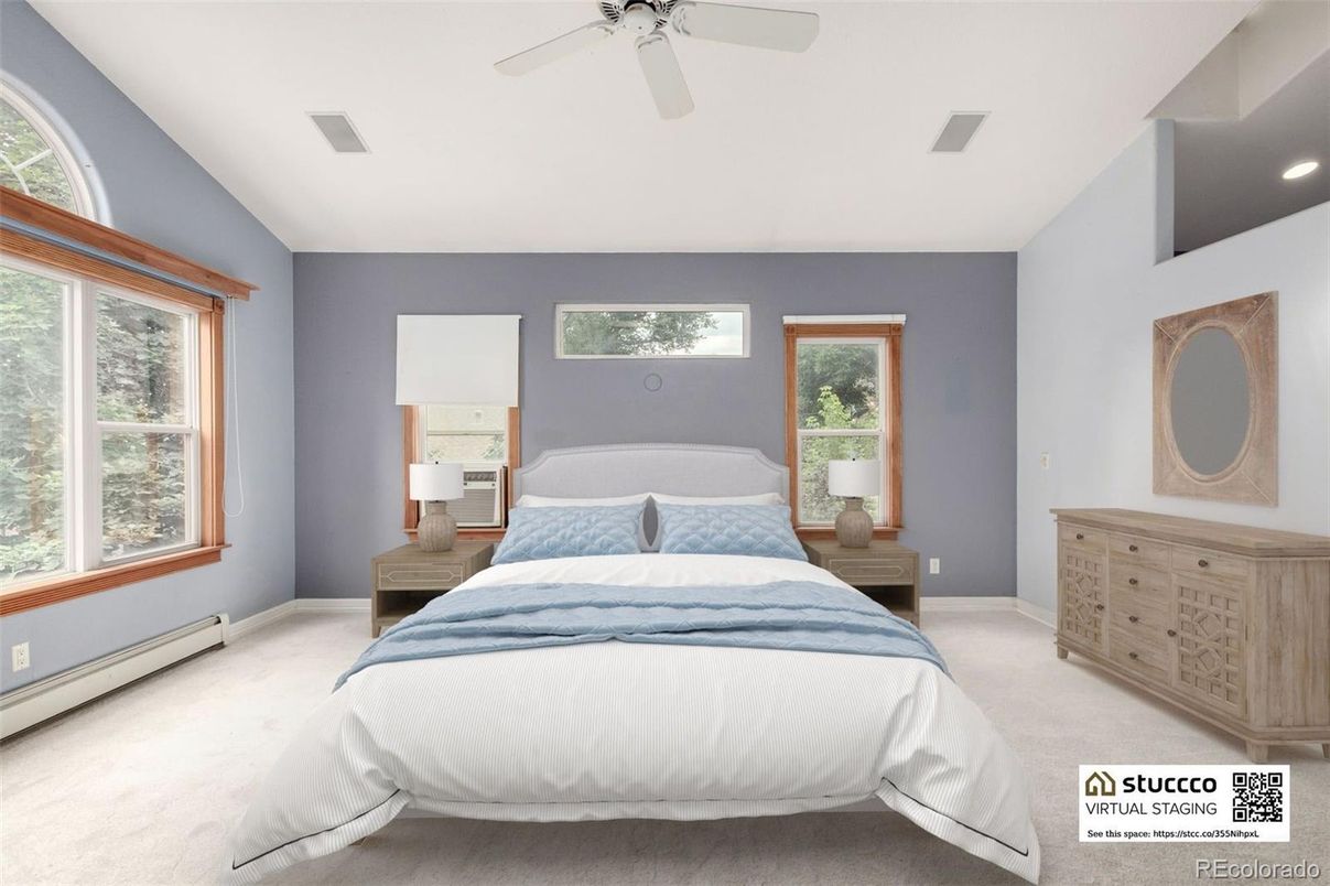 Bedroom, Interior, Recessed Lighting