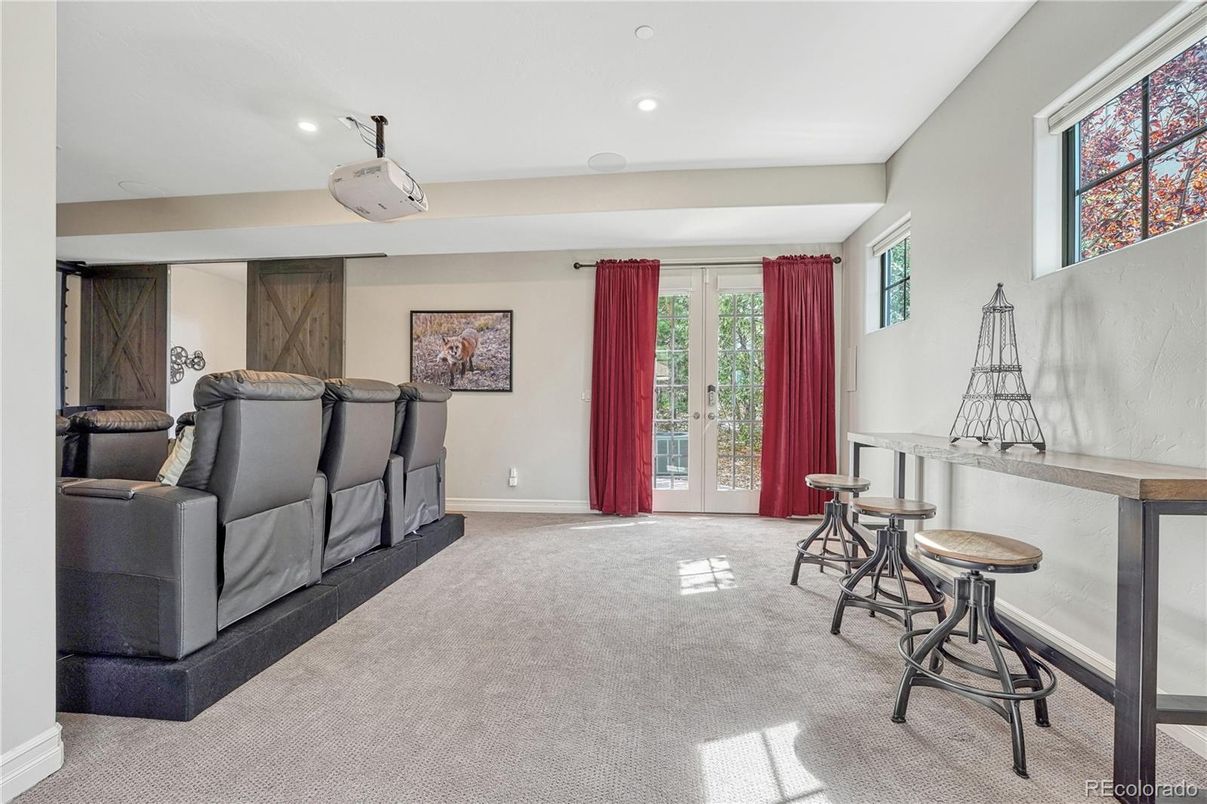 Home Theatre Room, Interior, Recessed Lighting, Theatre Room