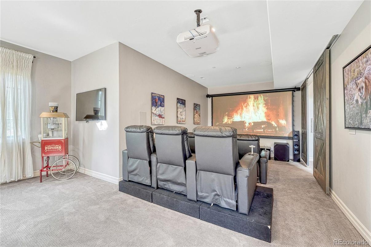 Home Theatre Room, Interior, Recessed Lighting, Theatre Room