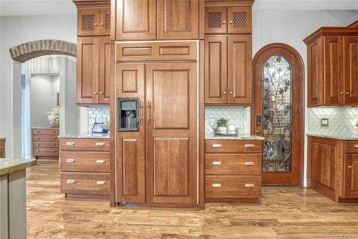 Interior, Kitchen, Wood Texture Flooring