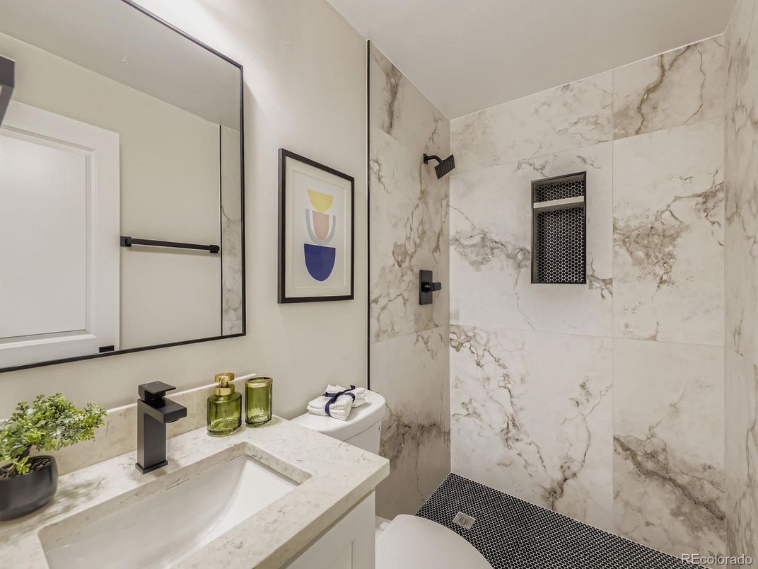 Bathroom, Interior, Marble Walls