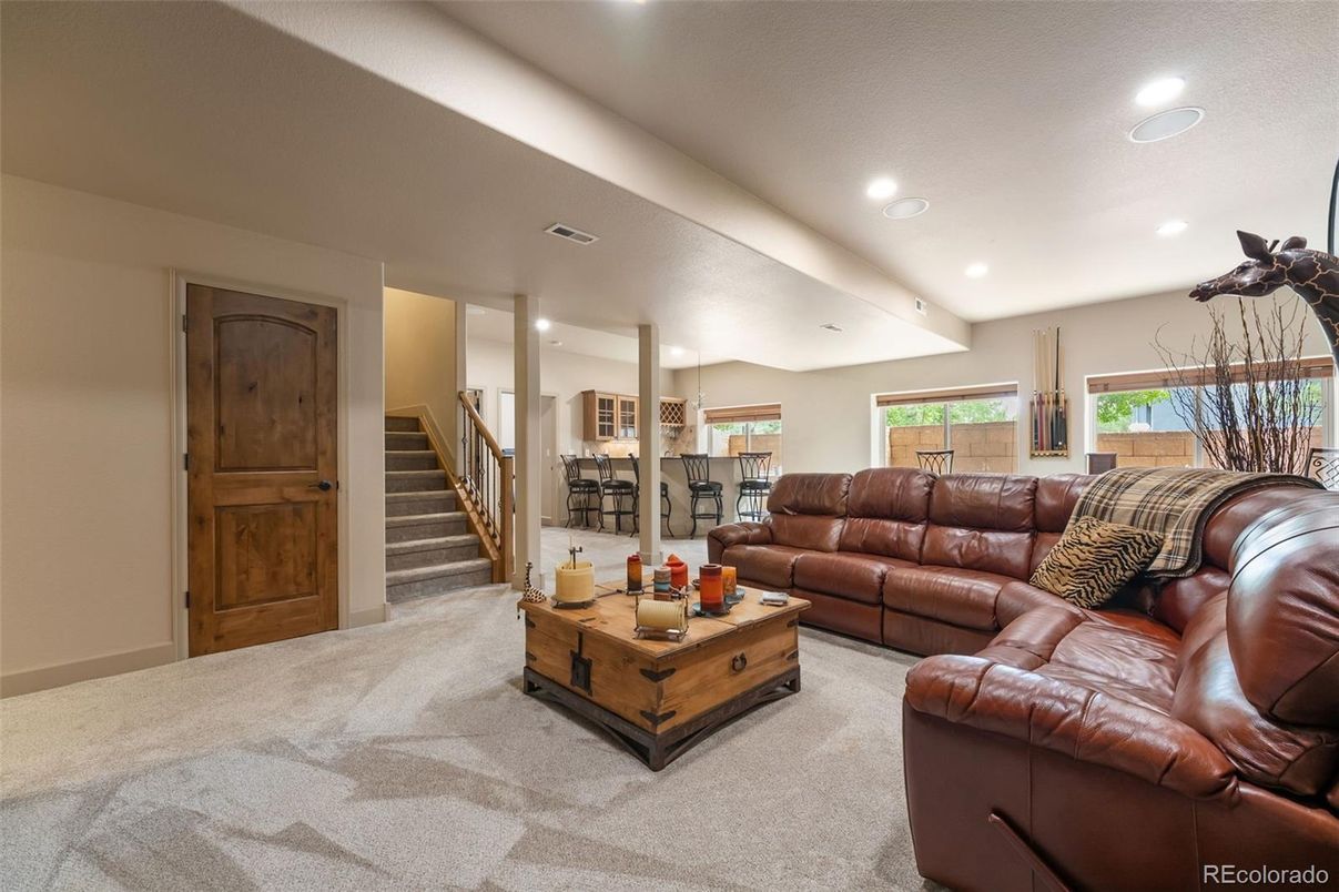 Interior, Living room, Recessed Lighting