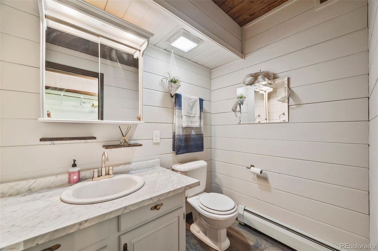 Bathroom, Interior, Wood Texture Flooring