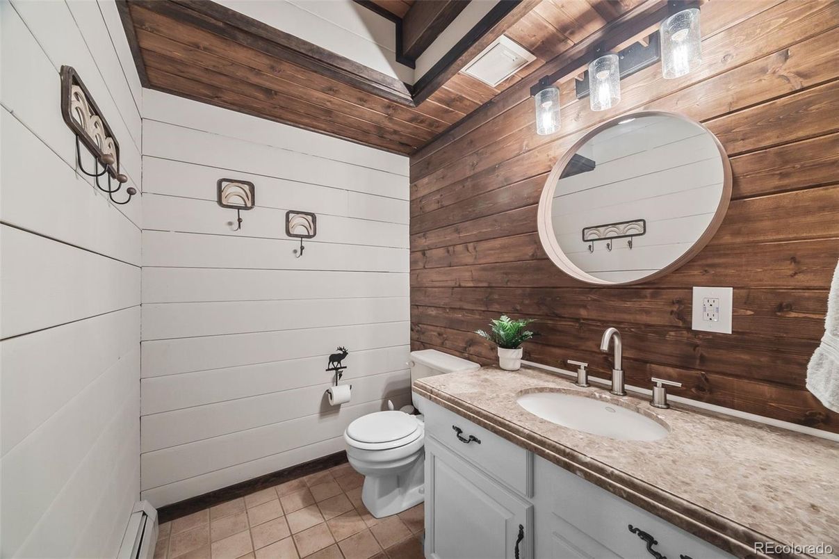 Bathroom, Interior, Wooden Walls