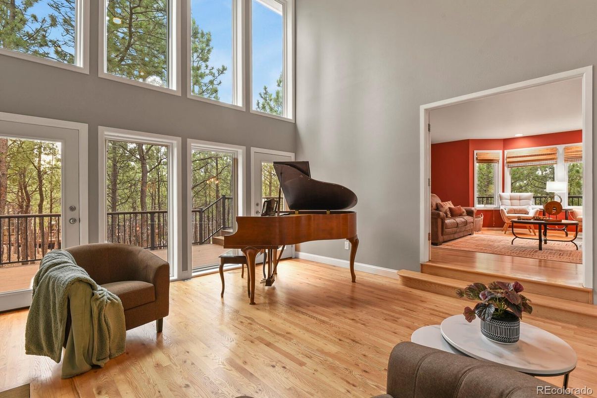 Interior, Living room, Piano, Wood Texture Flooring