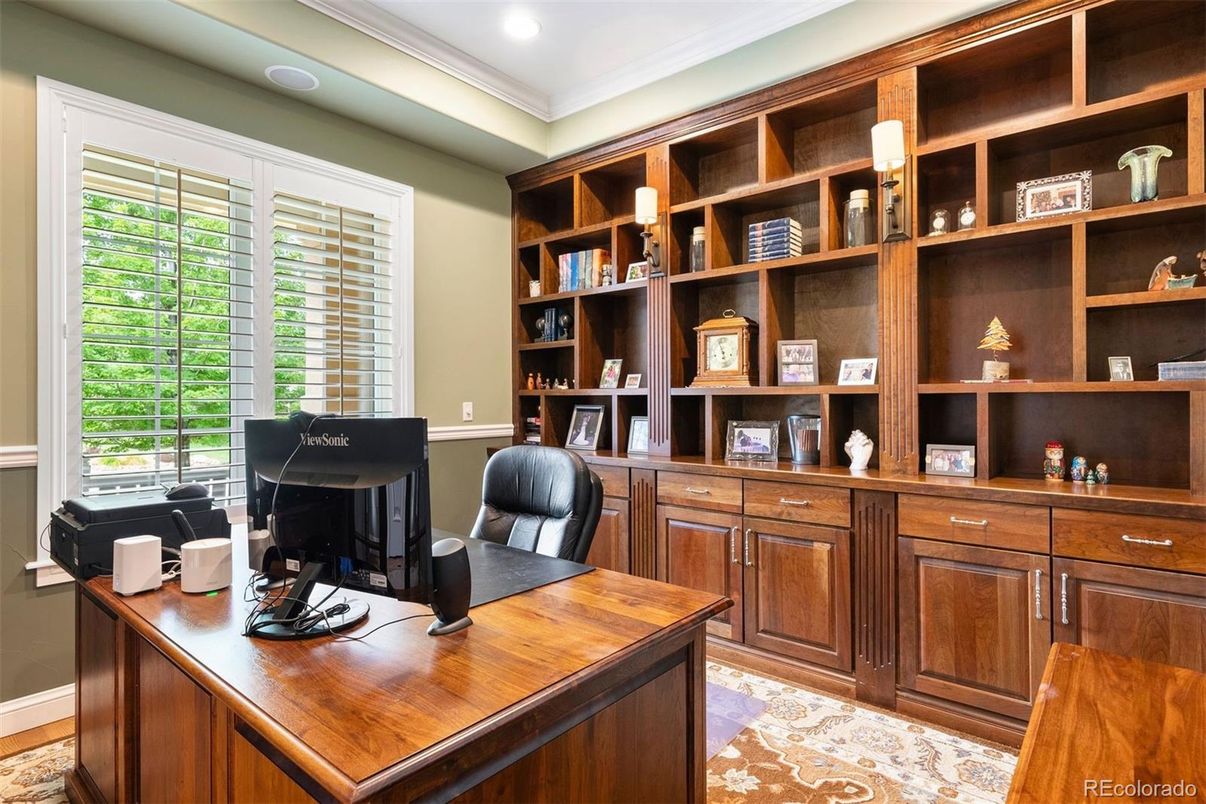 Home Office, Interior, Recessed Lighting